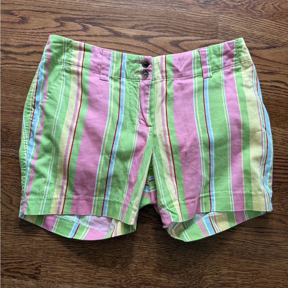 LOUDMOUTH Striped Shorts Golf Cotton Summer Colorful Travel Vacation Bright 6‎